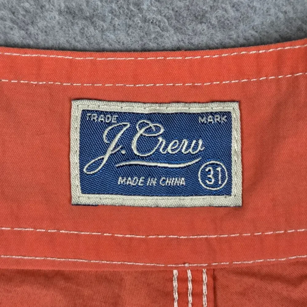 J.Crew Mens 31 Peach color Board Shorts with Drawstring and Pocket